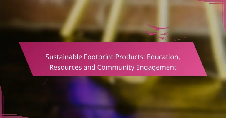 Produse Sustainable Footprint: Educație, Resurse și Implicare Comunitară